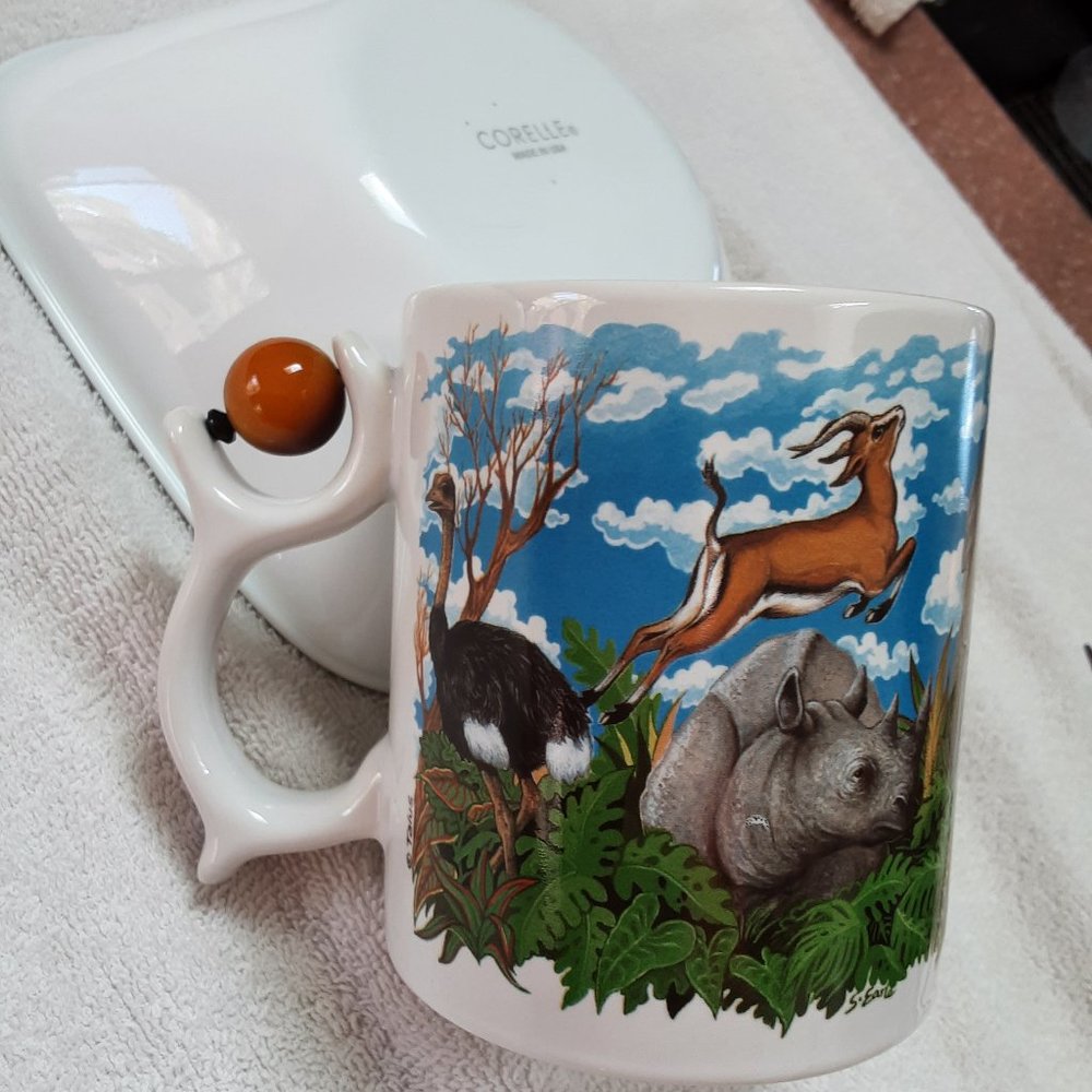 Vintage Jungle theme mug
